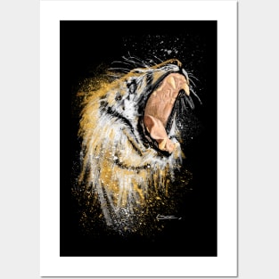 Roaring tiger Posters and Art